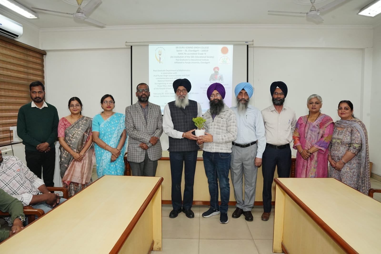 Felicitation of the resource person Dr Surinder Pal Singh Kainth by the Department.